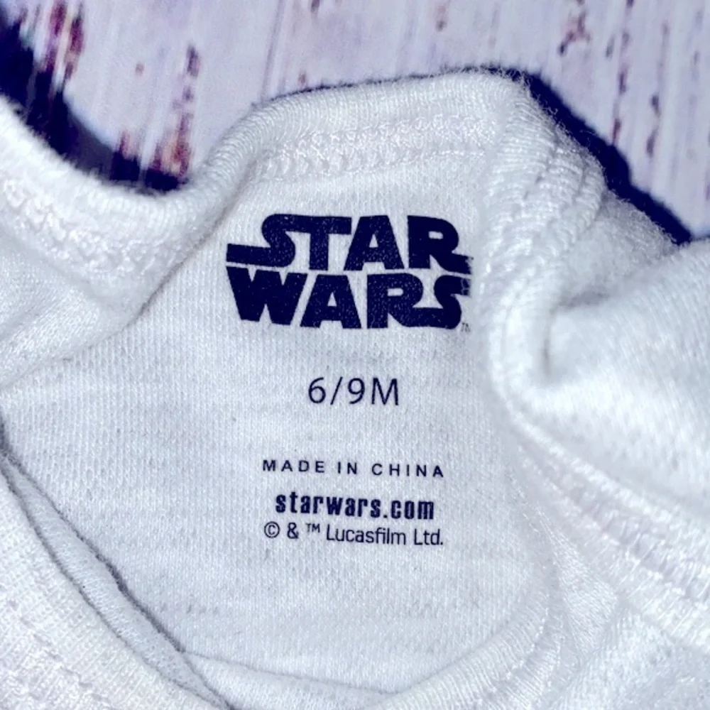 STAR WARS Mandalorian Grogu baby yoda onesie size 6-9 months